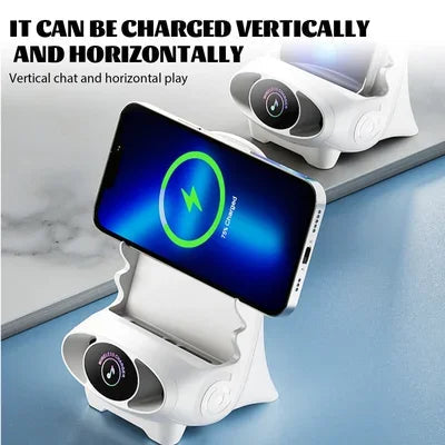 Mini Chair Wireless Fast Charger Phone Stand Holder Upgraded Wireless Charging Station Phone with Speaker Function