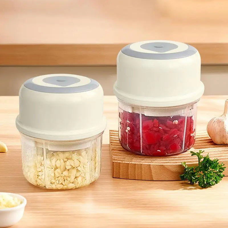 Mini Garlic Chopper Wireless Onion Food Prep Machine 250ml Rechargeable Mini Veggie Chopper Electric Vegetable Cutter For Garlic