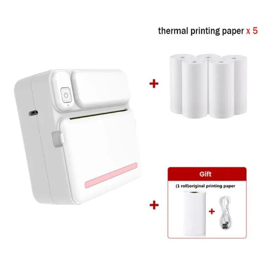 MINI Print Portable Thermal Printer Photo Pocket Thermal Label Printer 58mm Printing Wireless Bluetooth Android IOS