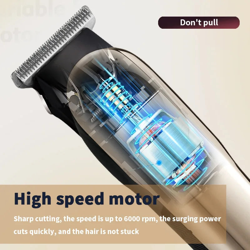 Electric Hair Clipper Haircut Machine Wireless Trimmer Men Professional Clipper Rechargeable Hair Cut Barber
