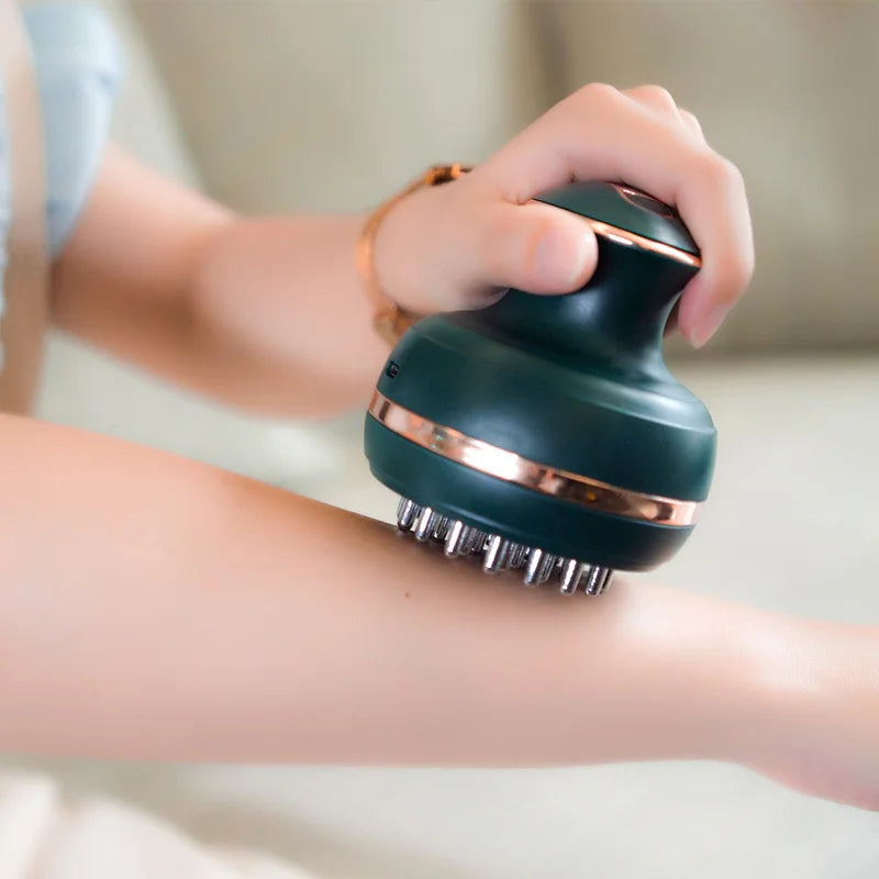 EMS Electric Head Massager Wireless Scalp Massage Promote Hair Growth Kneading Vibration Deep Tissue Relax Body Health Care Tool