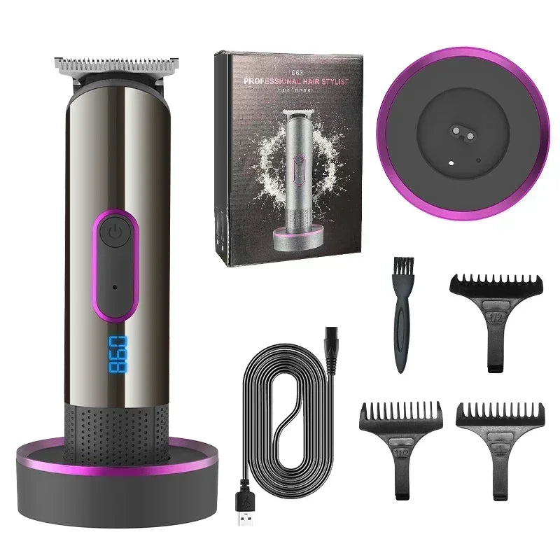 Hair Clipper with Charging Base Hair Trimmer for Barber Shaving Machine Cutting Beard Electric Shaver Razor