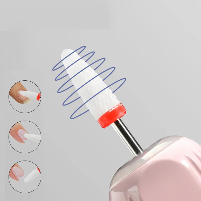 Professional 18000RPM Electric Portable Nail Drill Machine USB Rechargeable Low Noise Nail Sander File for Manicure Salon Tools