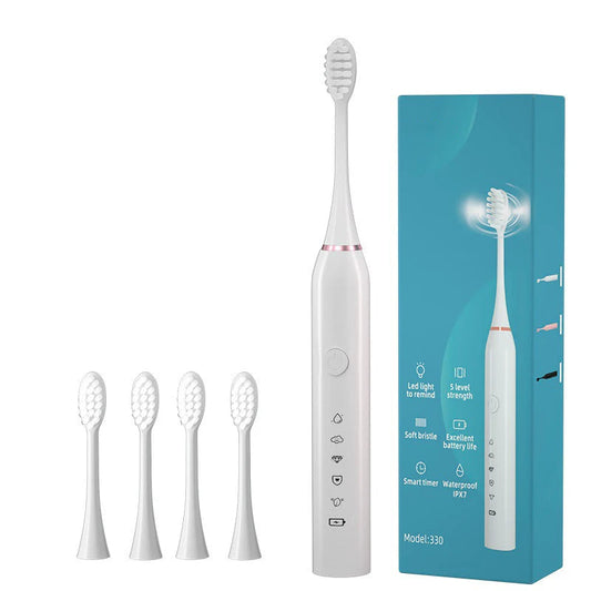 Electric Toothbrush Sonic Toothbrush Rechargeable IPX7 Waterproof 5 Mode Travel Toothbrush with 5 Brush Head best Gift