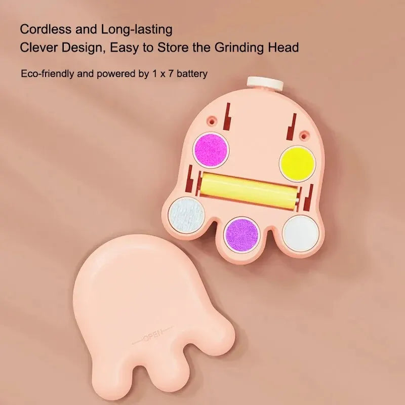 Cute kid Nail Trimmer Electric Nail File Kid Nail Clippers Safe kid Nail Clippers Nail File Kit Manicure Set for Kid