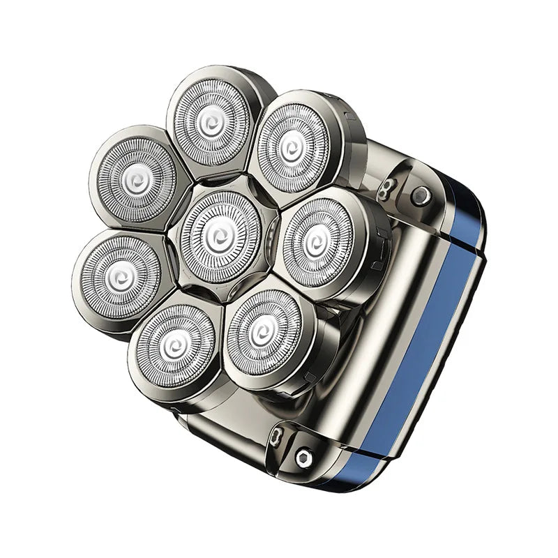 8D Men's Electric Shaver Wet Dry Beard Hair Trimmer Electric Razor  Personal Rechargeable Bald Head Shaving Machine LCD Display