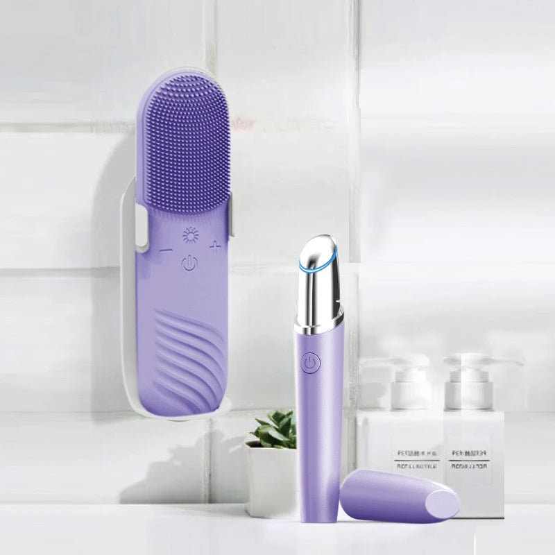 Rechargeable Mini Travel Home Beauty Waterproof Electric Hand Held Silicond Exfoliate Brush For Face
