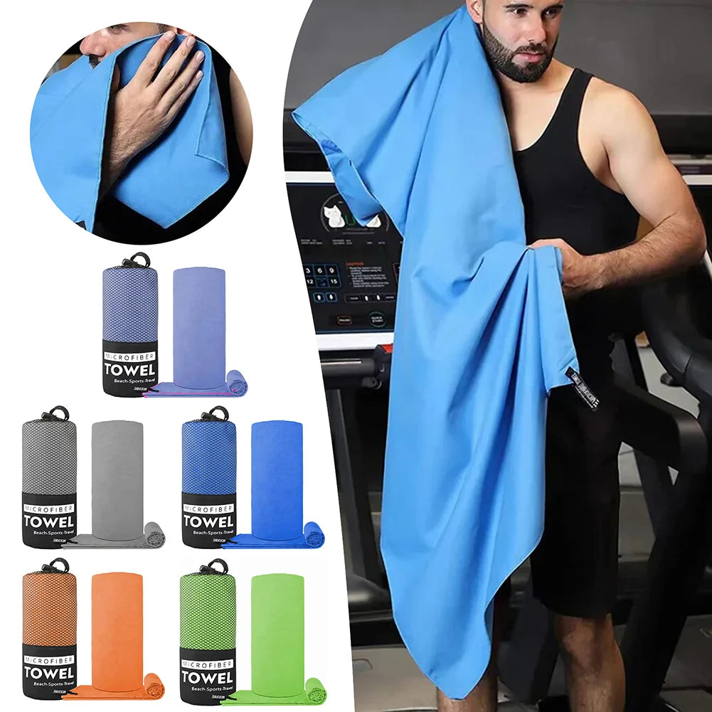 Water Absorbing Towel Lint Free 3pcs Microfiber Quick Dry Breathable Towel Set Comfortable Fast Absorbing Towel for Beach Travel