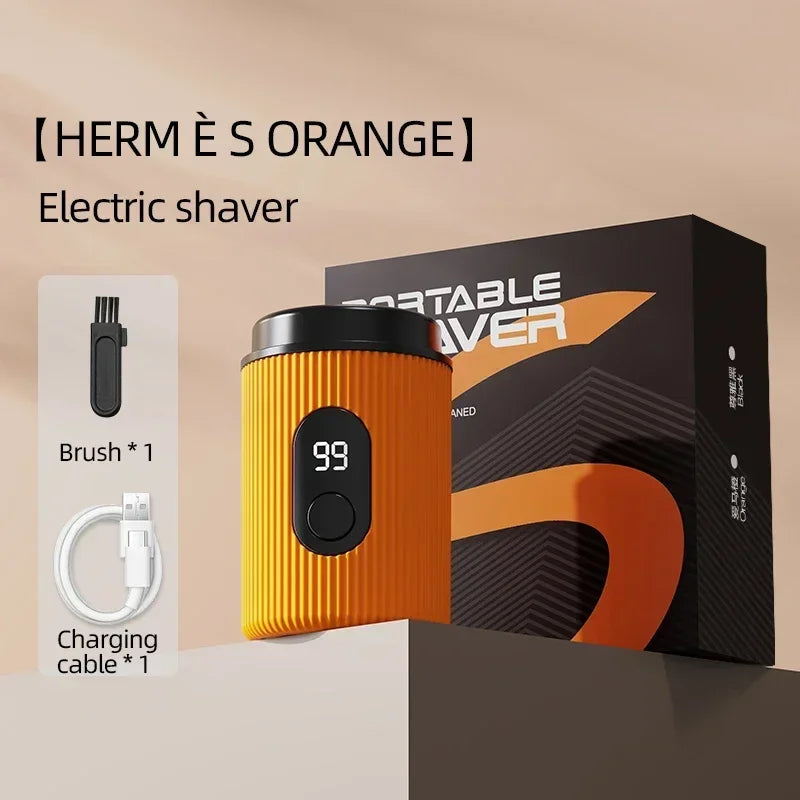 Electric Shaver Portable USB Charging Smart Digital Display Men's Shaver Easy Travel Facial Shaver Body Hair Trimmer Men's Gift