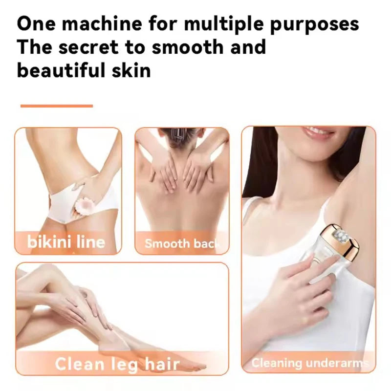 Women Electric Epilator Rechargeable Hair Remover Waterproof Callus Remover Women' Shaver For Legs Bikini Area