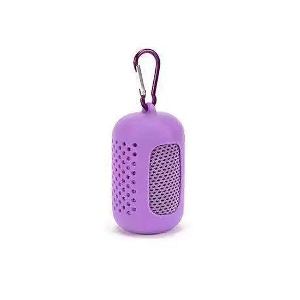 Mini Quick Dry Fitness Cool Towel With Towel Silicond Bag Microfiber Sports Quick Dry Cool Towel Portable Quick Drying Towel