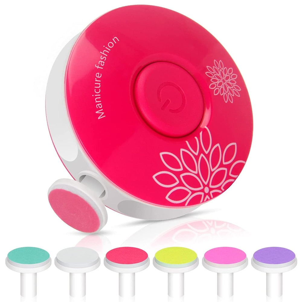 6 in 1 Electric Nail Trimmer Automatic Nail File Cutter Finger Nail Clippers Manicure Pedicure Tool For teenager Lady Grinder Device