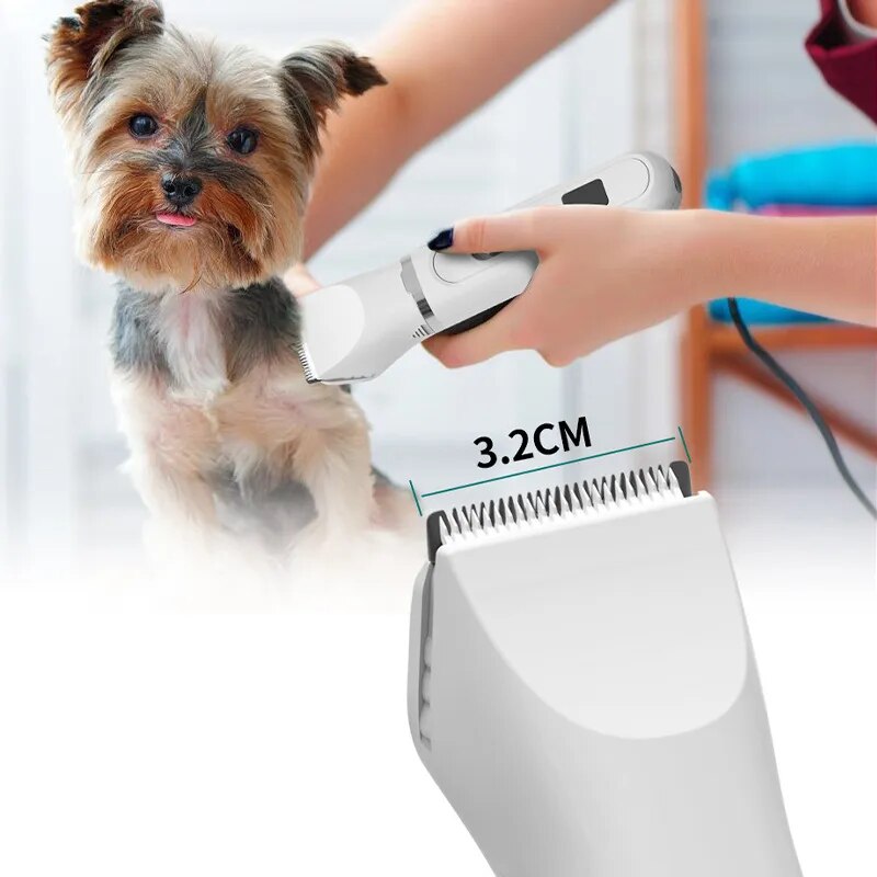 Dog Clippers Low Noise Paw Trimmer Rechargeable Pet Cat Grooming Kit Multifunctional Cordless Quiet Pet Nail Drill Dog Shaver