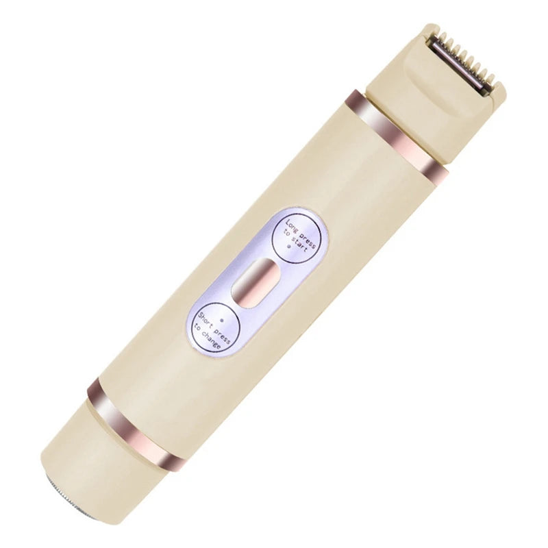 Bikini Trimmer For Women Painless Ladies Hair Removal 2 In 1 Wet & Dry Lady Shaver