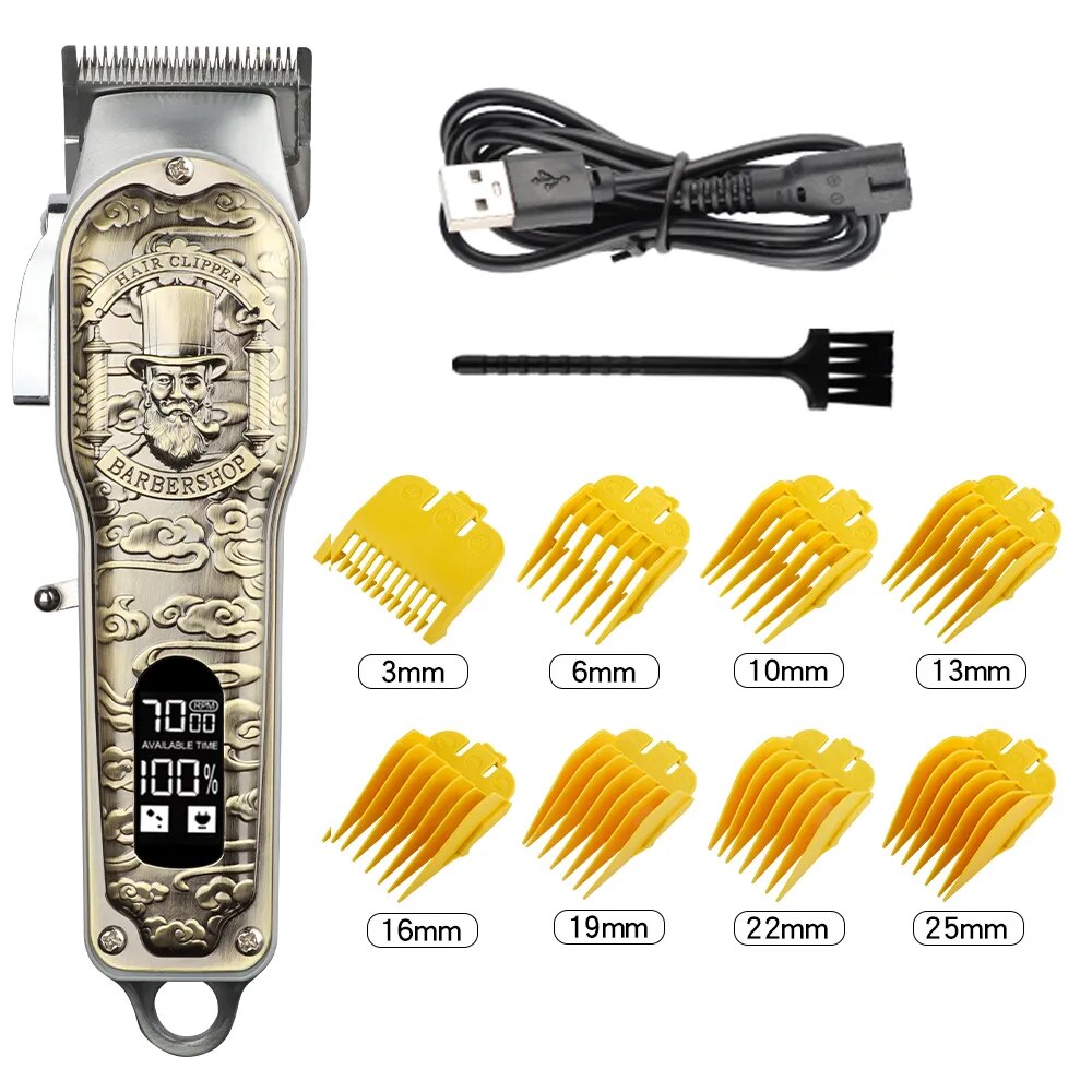 Professional Hair Clipper Cordless Hair Trimmer Machine Men's Razor Hair Clipper Hair Trimmer Beard