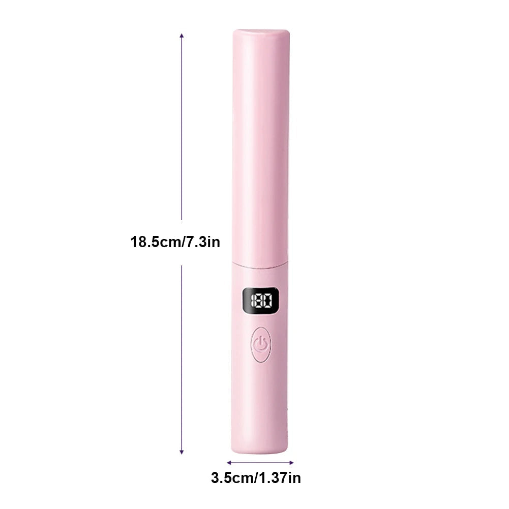 Straightener Comb Anti-Scald Cordless Hair Straightener Brush 70Mins Long Battery Life USB Rechargeable Electric for Home Travel