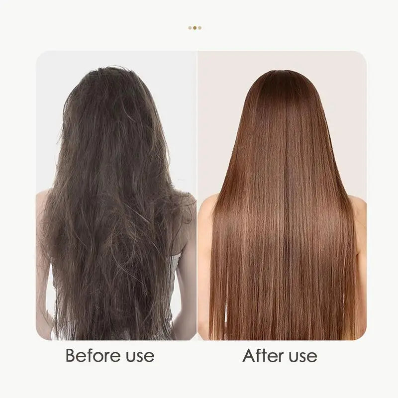 Brush Straightener for Women Negative Ion Straightener Brush Hair Straightening Comb with 4 Temps Fast Heating USB Rechargeable