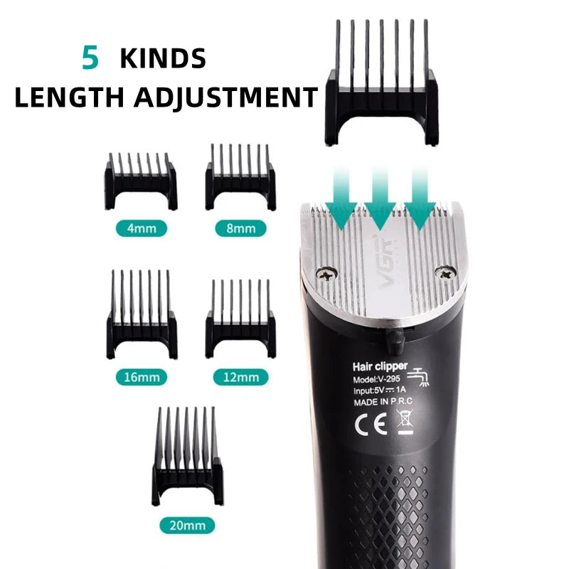 Hair Cutting Machine Electric Hair Clipper Men Hair Trimmer Cordless Haircut Machine Barber Waterproof Digital Display