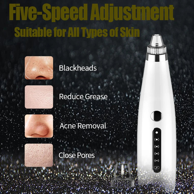 Blackhead Remover Electric Vacuum Suction Blemish Cleaner Face Care Tool Pore Nose Acne Pimple Needle Tag Removal Beauty Health