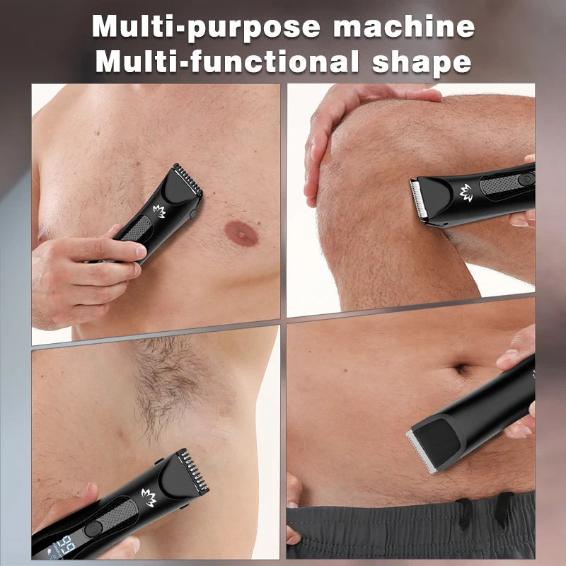 Full Body Hair Trimmer With Base Ceramic Steel Cutter Head Body Shaver IPX7 Waterproof Bikini Body Ball Trimmer