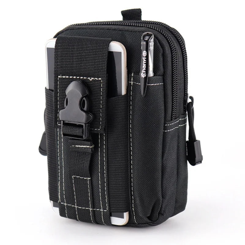 Men Outdoor Sport Tactical Molle Pouch Belt Waist Pack Bag Phone Case Military Camping Climbing Running Hunting Small EDC Bags