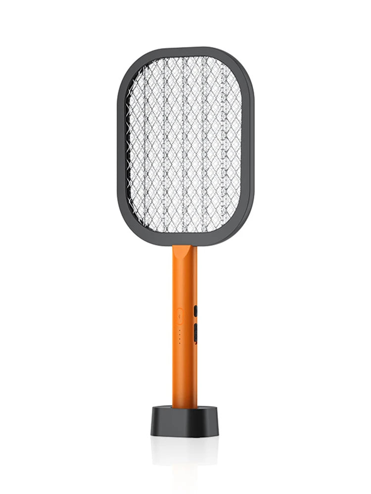 Electric Mosquito Swatter Mini Insect Racket USB Charging Electric Shock Summer Fly Swatters Rechargeable Outdoor Fly Bug Zapper