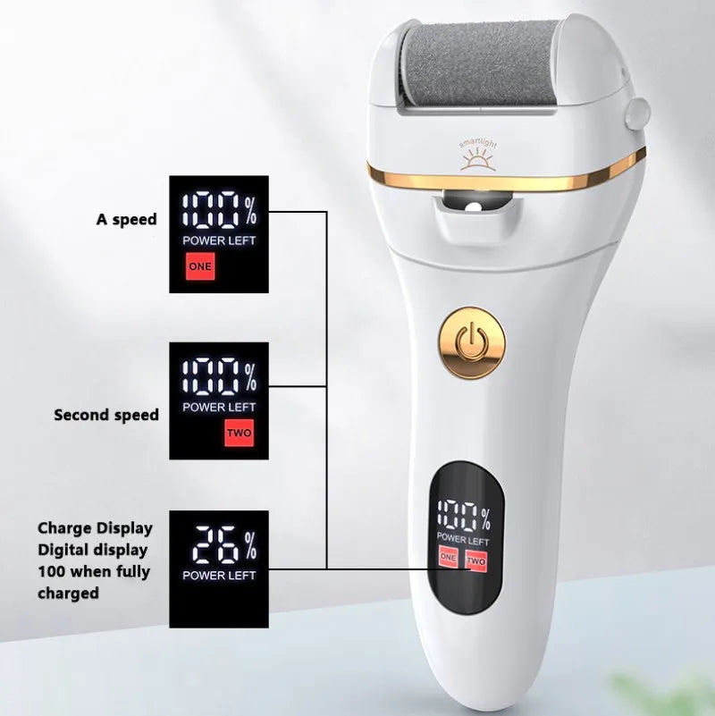 Rechargeable Electric Foot File Callus Remover Machine Pedicure Device Foot Care Tool Feet For Heels Remove DeadSkin LED Display