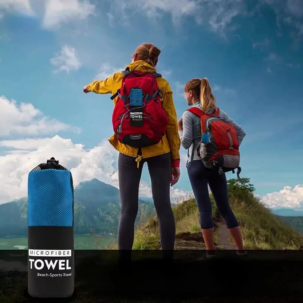 Water Absorbing Towel Lint Free 3pcs Microfiber Quick Dry Breathable Towel Set Comfortable Fast Absorbing Towel for Beach Travel