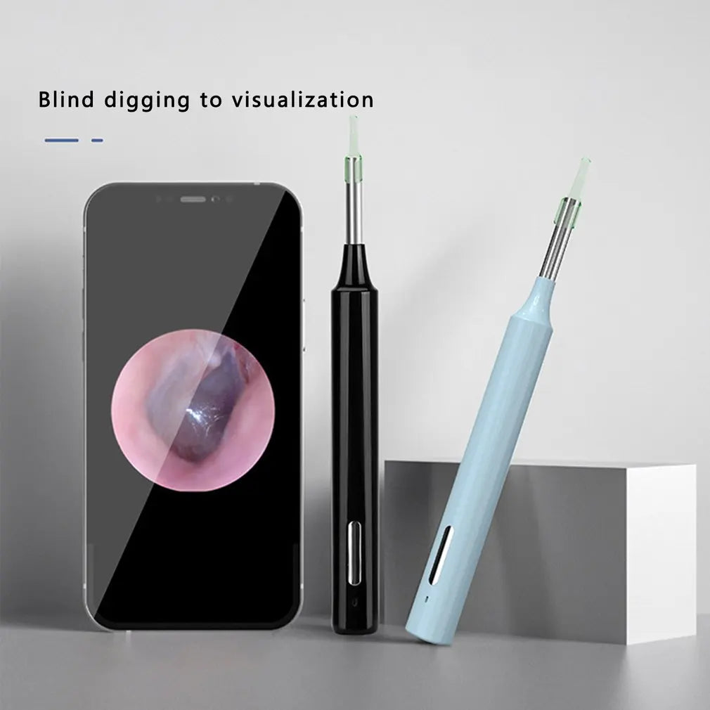 WiFi Visual Earpick Compact Ear Wax Removal Tool Clear View Ear Camera With LED Lights Ear Spoon Ear Wax Cleaning Tool Ear Care