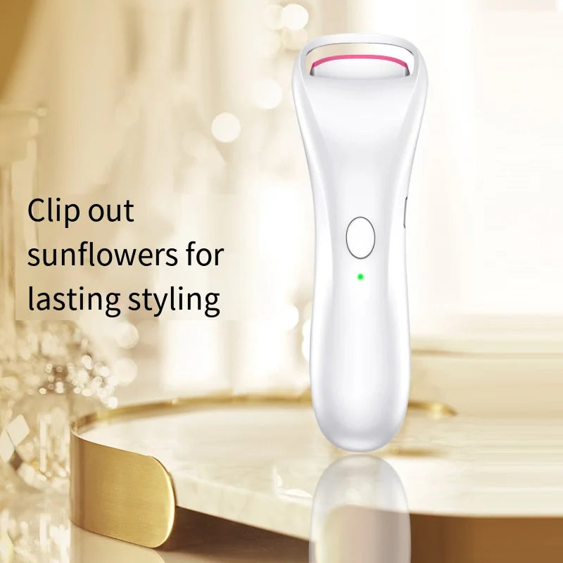 Electric Eyelash Curler Long-lasting Styling USB Charging Makeup Tool Portable Adjustable Temperature Heating Eyelash Curler