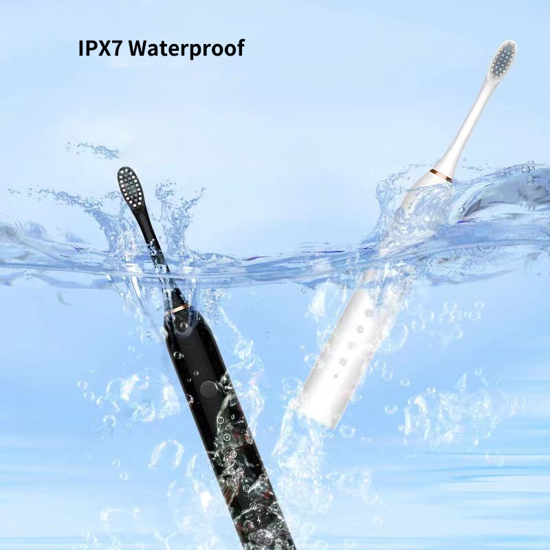Newest Ultrasonic Electric Toothbrush Rechargeable USB with Base 6 Mode Adults Sonic Toothbrush IPX7Waterproof Travel Box Holder