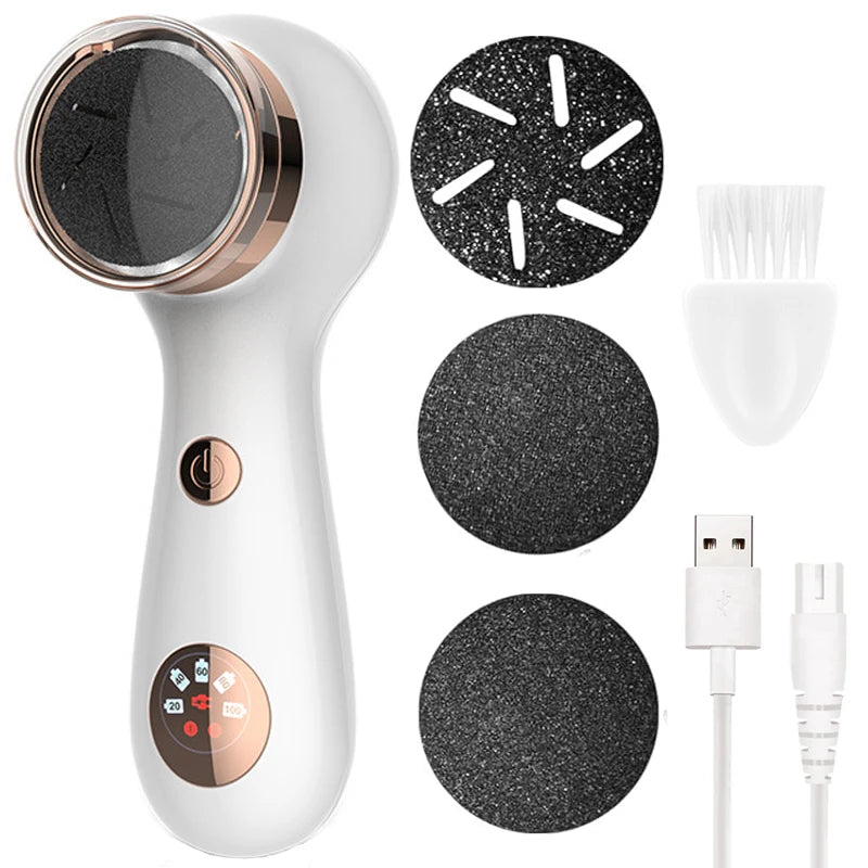 Electric Foot Callus Remover Kit Rechargeable Callous Removers Portable Foot File for Dead Hard Cracked Dry Skin Pedicure Tools