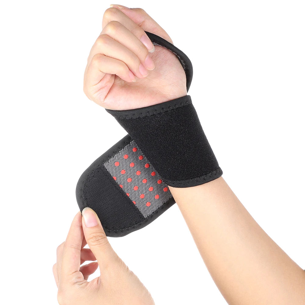 Heating Foam Wristbands Wrapped Joint Self-Heating Wrist Support Brace Wrap Heated Hand Warmer Compression Pain Relief Health Care