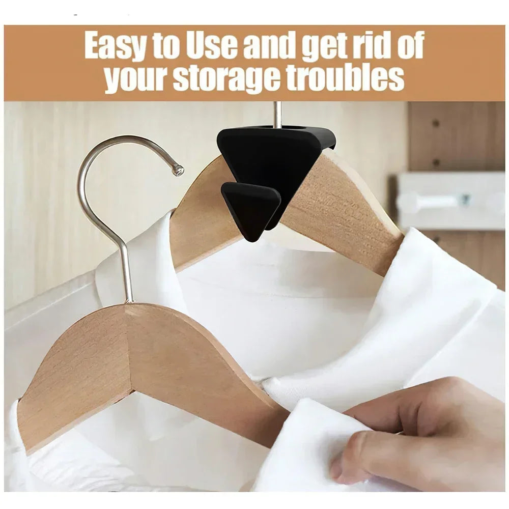 Clothes Hanger Connector Hooks Triangles Closet Extender Hangers Heavy Duty Space Saving Cascading Clothes Organizer