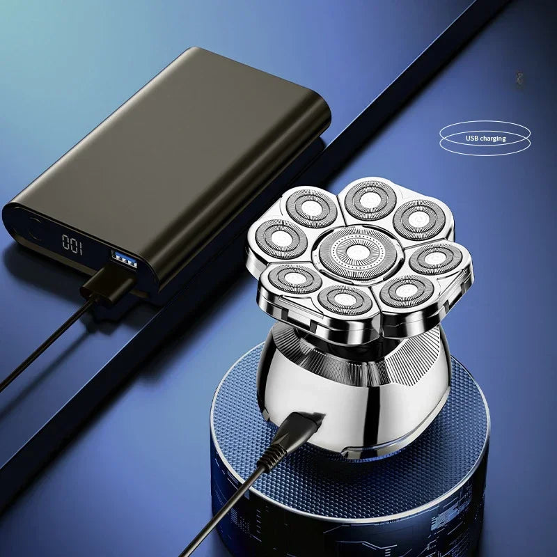 Full Body Wash 9D Electric Shaver Men's Multi-function Razor Hair Clipper Nose Hair Set