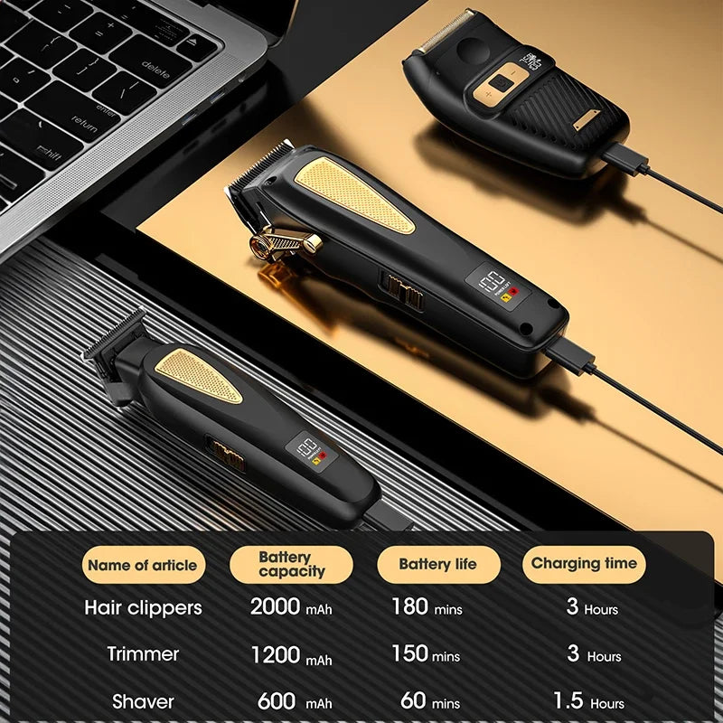 Hair Cutting Machine Professional Hair Clipper and Electric Shaver Set for Barber Men Hair Trimmer Shaver