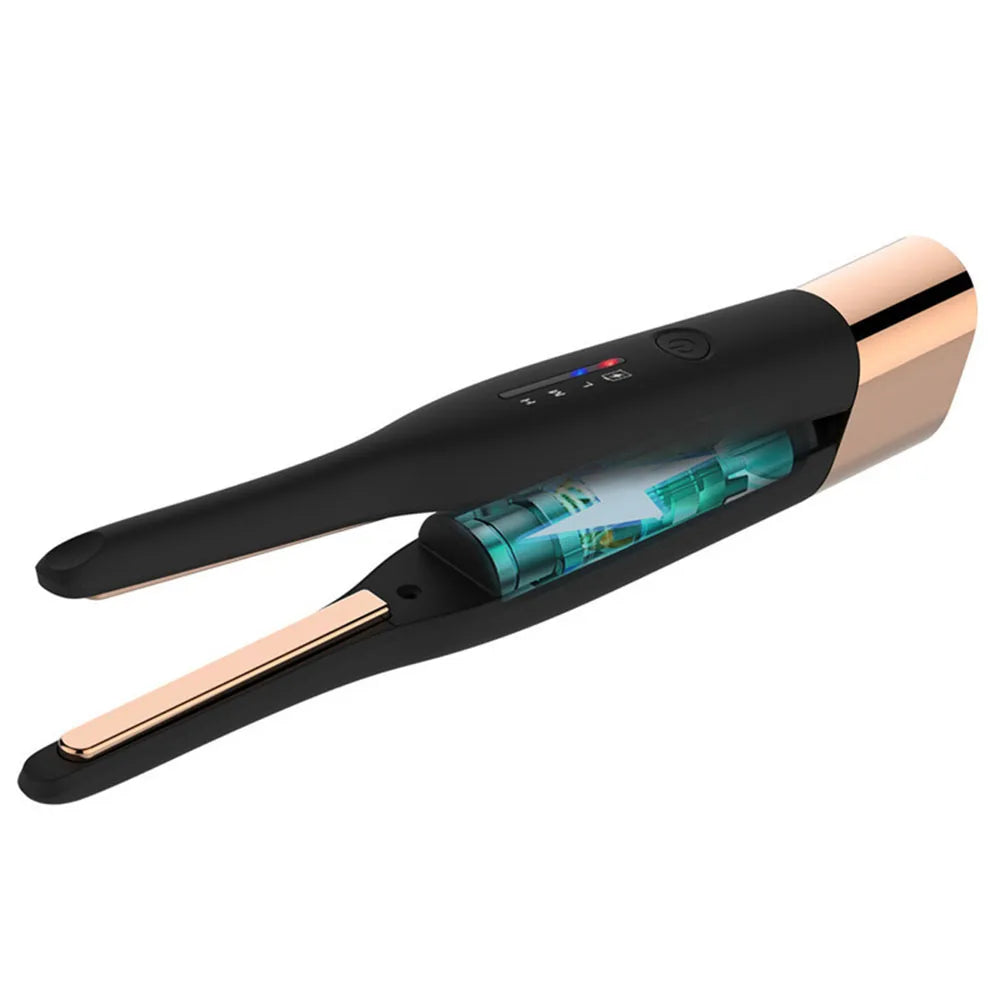 5000mAh Cordless Flat Iron Floating Plate USB Mini 2 IN 1 Hair Straightener with Charging Portable Wireless Curler Styling Tools