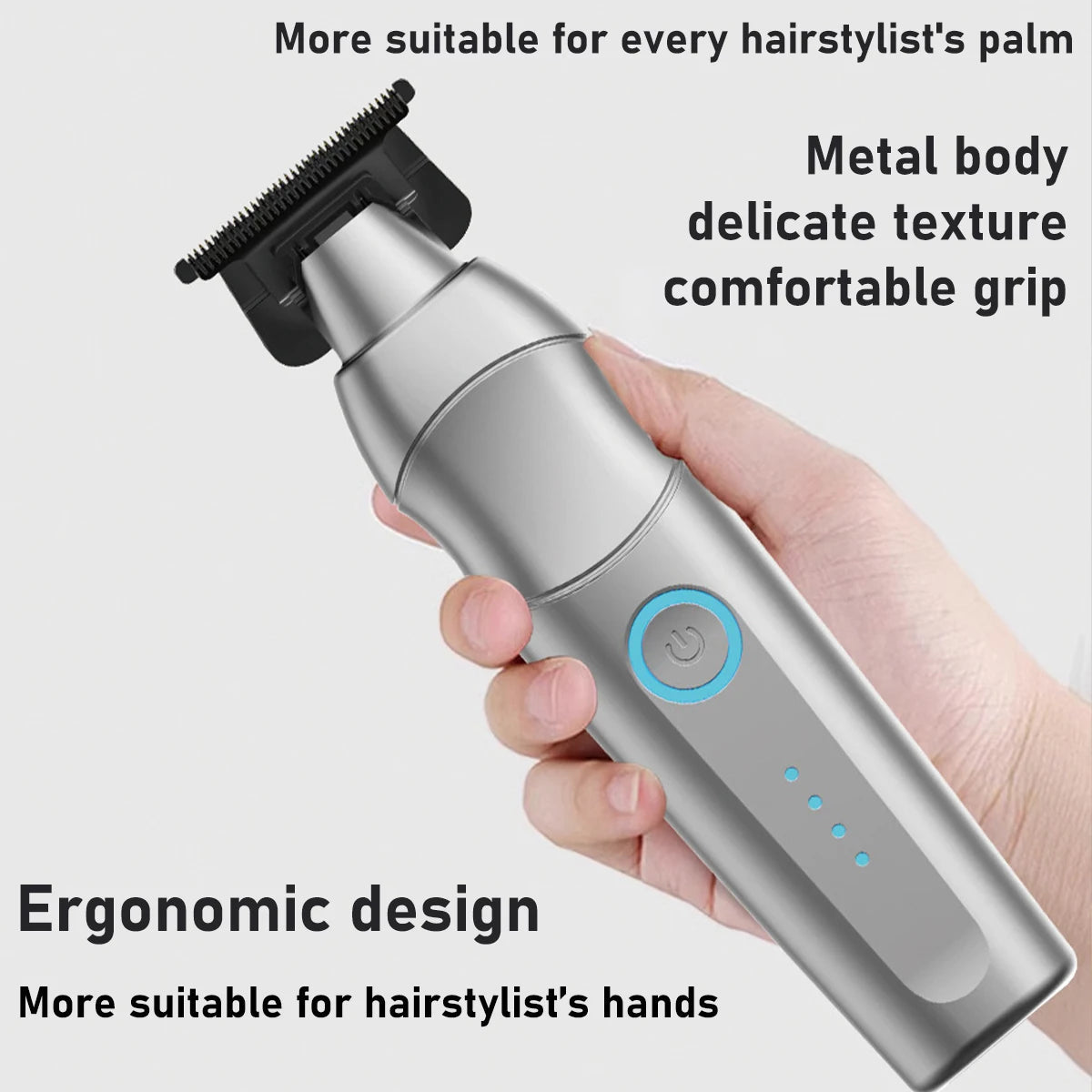 Zinc Alloy Body DLC Blade 7000RPM Hair Clipper Salon Home Beard Sideburns Trimmer Trimmer Men