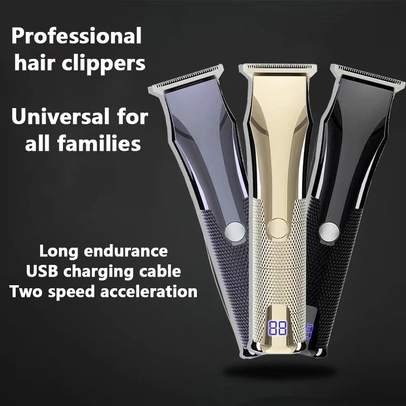 USB Electric Hair Clippers Trimmers For Men Adults Kids Cordless Rechargeable Hair Cutter Machine Professional