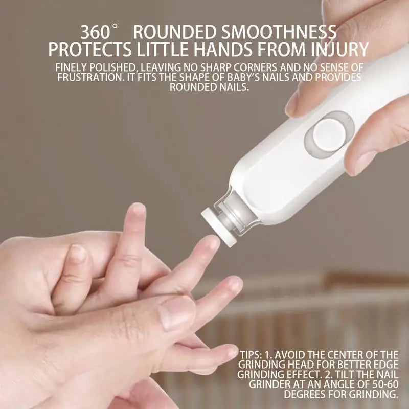 Nail Trimmer with Light Electric Light Up 360 Degree Rotating Nail Trimmer Low Noise Nail File Nail Clippers