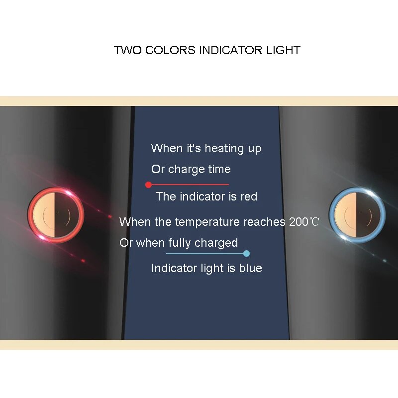 Wireless Charging Hair Straightener Portable USB Charging Hair Straightener Curling Dual Purpose Hair Straightener Comb