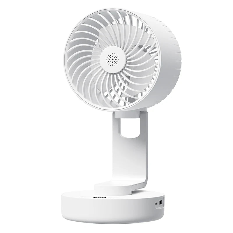 Cordless Electric Fan 4000mAh Portable Air Circulator Fan Desktop Wall Ceiling Air Cooling Cooler Quiet Oscillating Ventilator