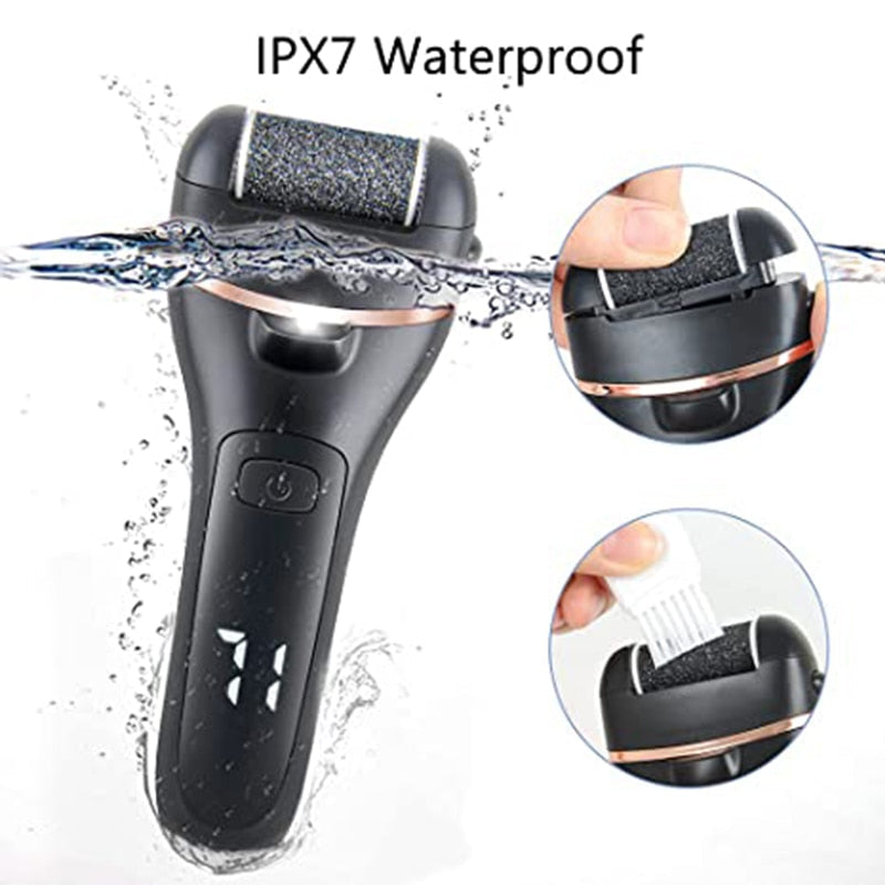 Portable Electric Foot File Callus Remover USB Rechargeable Foot Care Machine Heels Pedicure Dead Skin Remove with LED Display