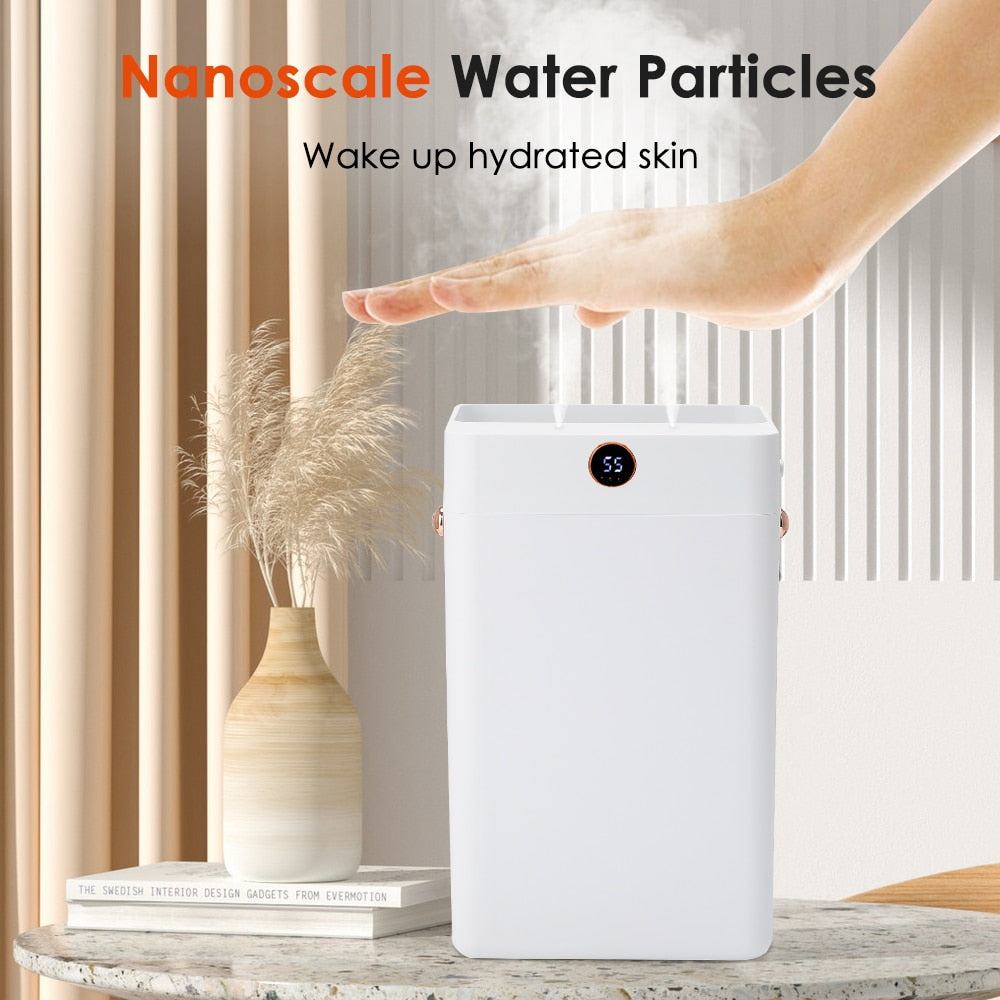 Portable 3000ml Air Humidifier For Home Nano Mister with 2 Humidifier Filter Environment Hand Home Humidifiers USB