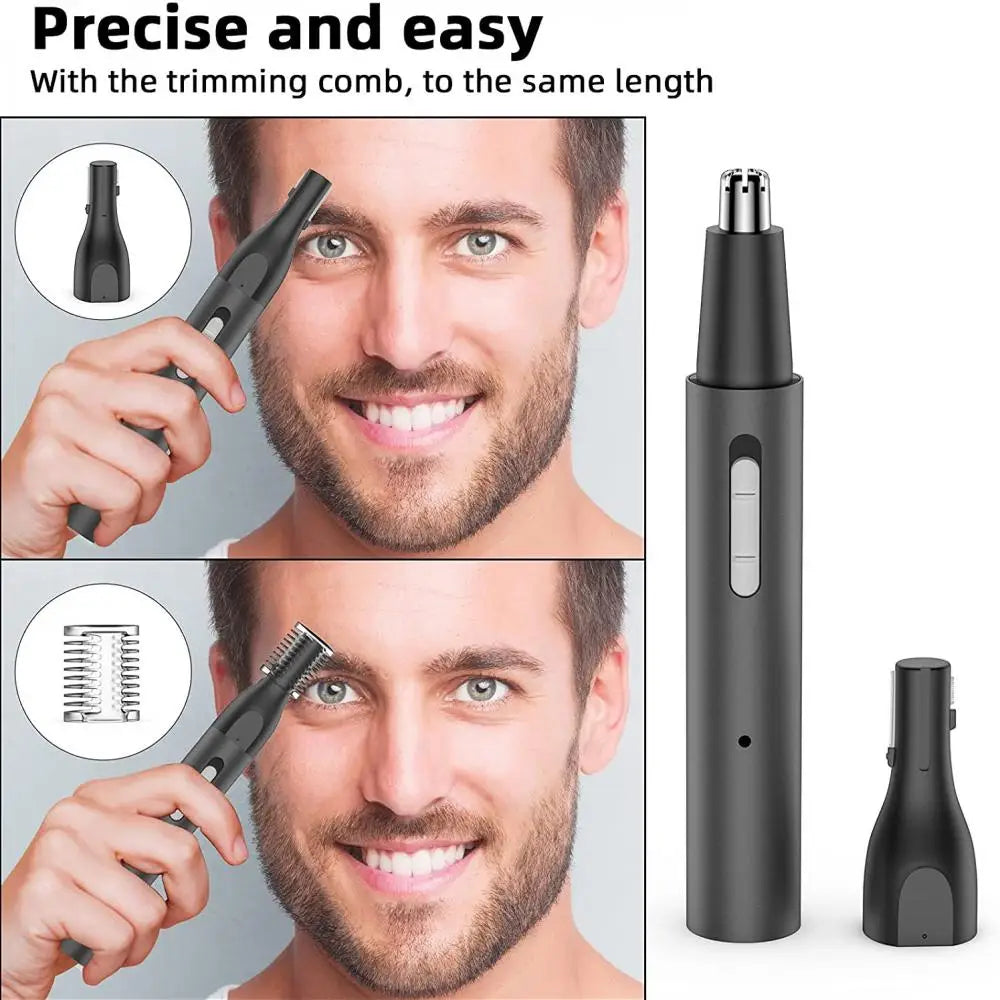 Electric Nose Ear Hair Trimmer for Men Painless Rechargeable Sideburns Eyebrows Beard Women 3in1 Hair Clipper Shaver Sets