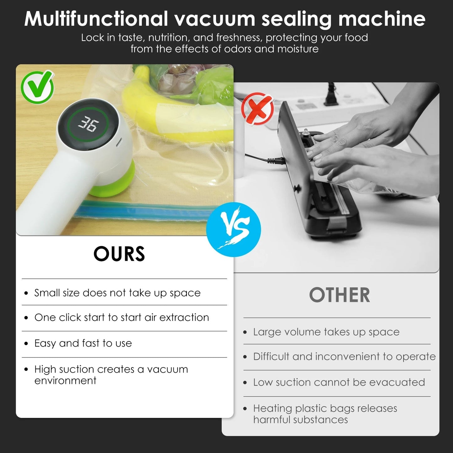 Mason Jar Vacuum Sealer Kit 1200mah Jar Vacuum Sealer with Display Portable Electric Mason Jar Sealer Multifunctional Vacuum