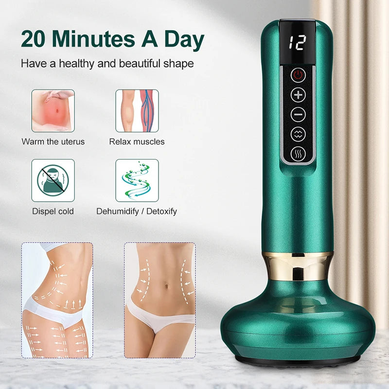 Electric Vacuum Cupping Massage Body Cups Anti-Cellulite Massager for Body Electric Guasha Scraping Fat Burning Slimming
