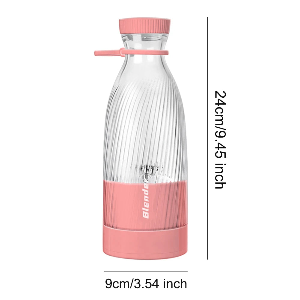 500ml Portable Wireless Blender 6 Blades Electric Fruit Juicer Machine Personal Blender for Juices Shakes Smoothies