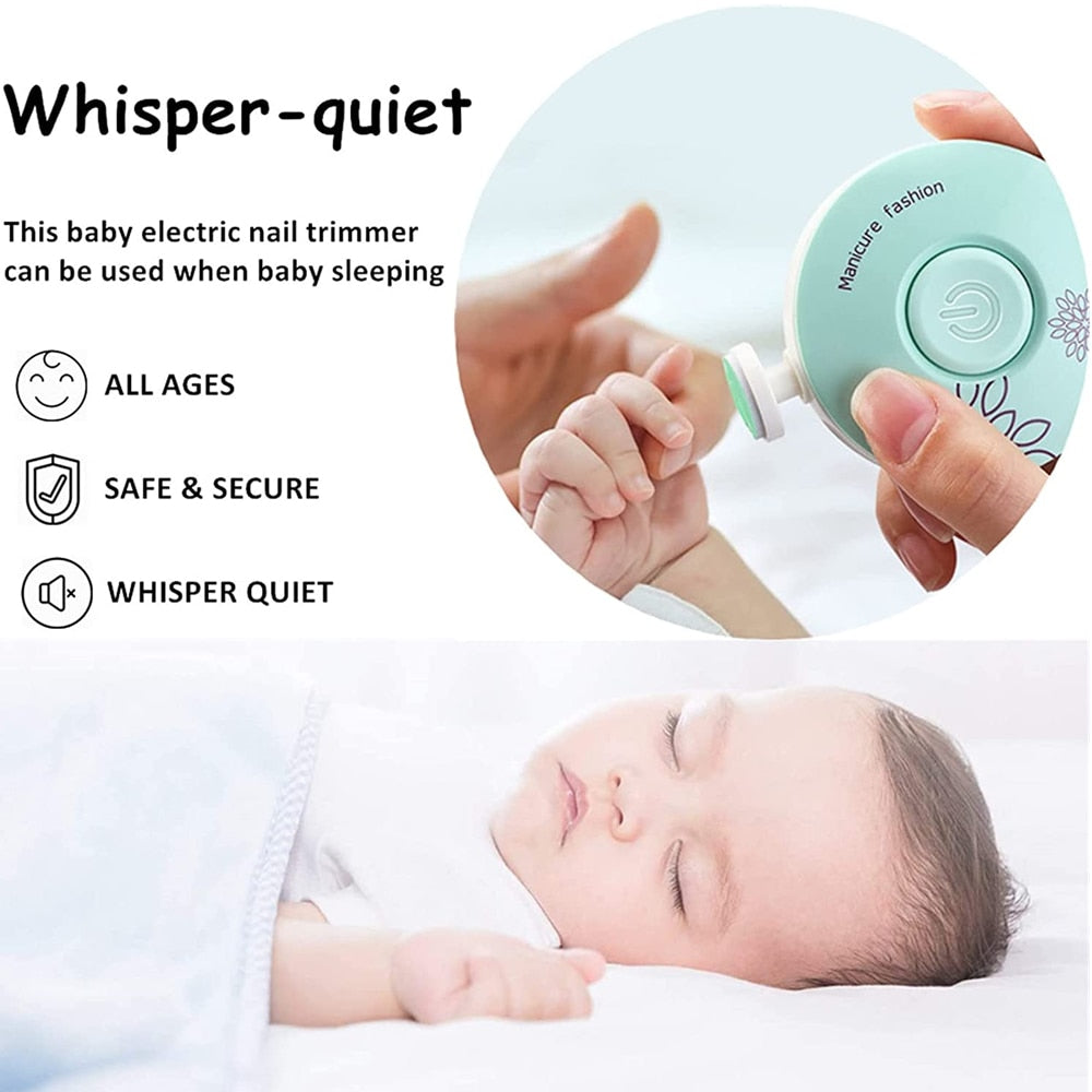 6 in 1 Electric Nail Trimmer Automatic Nail File Cutter Finger Nail Clippers Manicure Pedicure Tool For teenager Lady Grinder Device