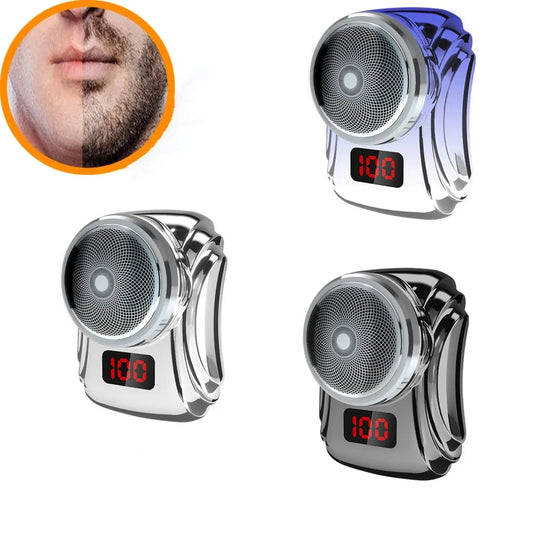Mini Shave Electric Razors Digital Display for Men Portable Pocket Razor Beard Trimmer Razors Electric Travel Shaver